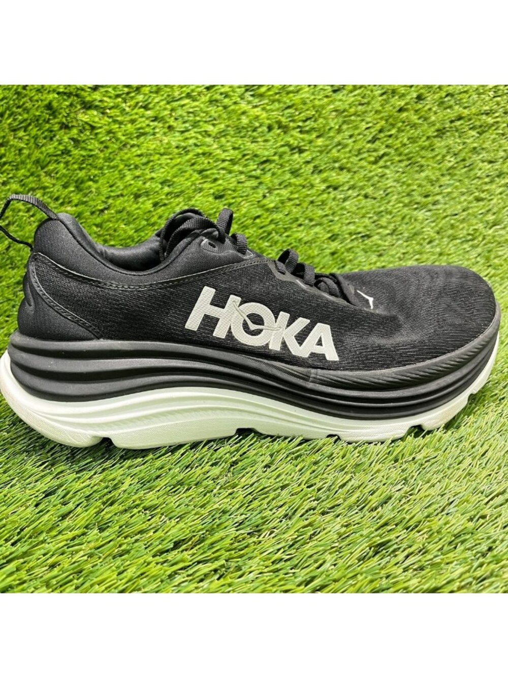 Hoka One One Gaviota 5 Mens Size 9.5EE Black Athletic Running Shoes Sneakers